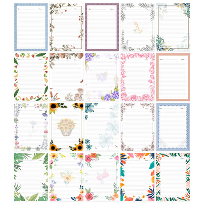 A4 Designer Sheets (Assorted Designs)