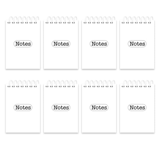 A7 Pocket Notepad | Pack of 8 | Design: Whitefield