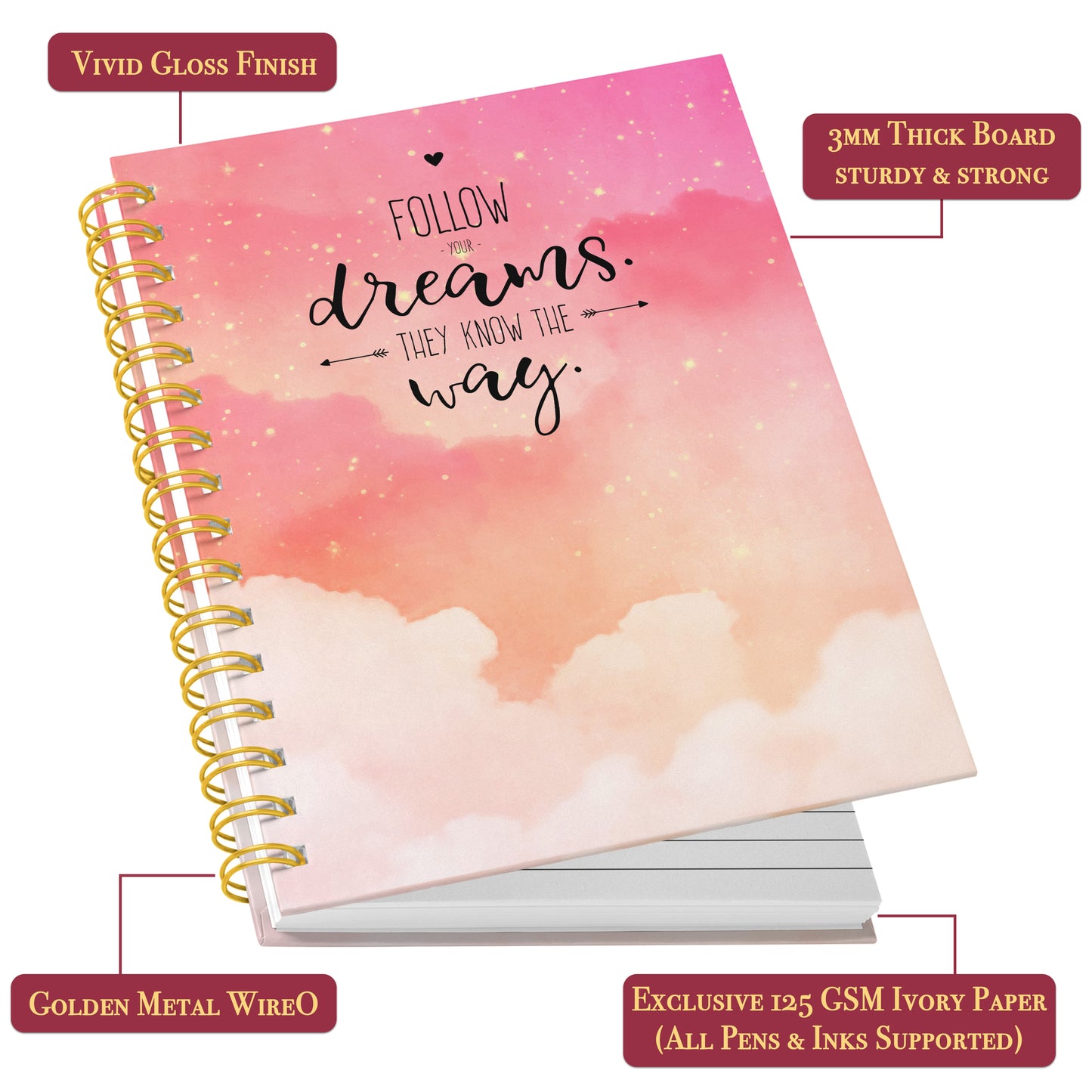 A5 Hardcover Diary | Design: Dream Way