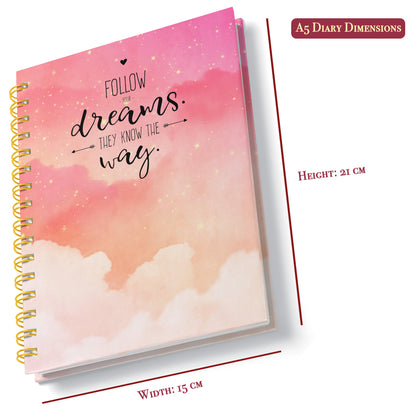 A5 Hardcover Diary | Design: Dream Way