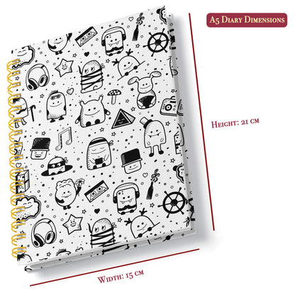 A5 Hardcover Diary | Design: Doodle