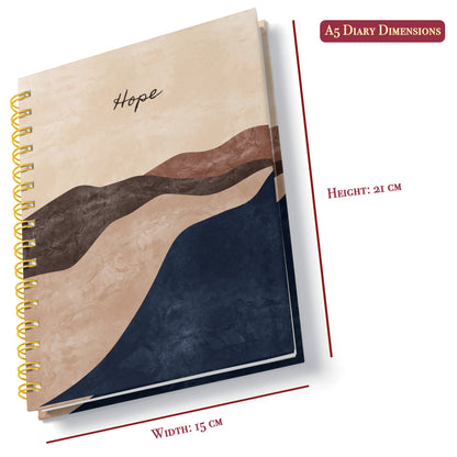 A5 Hardcover Diary | Design: Hope