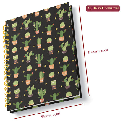 A5 Hardcover Diary | Design: Cactus